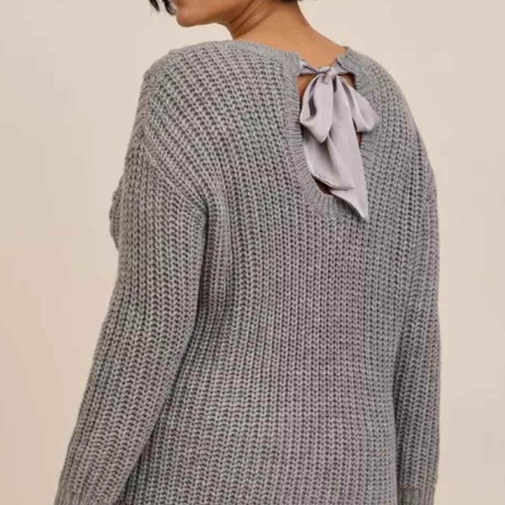 TORRID CABLE PULLOVER TIE BACK SWEATER SZ 4X 26